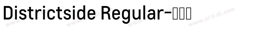 Districtside Regular字体转换